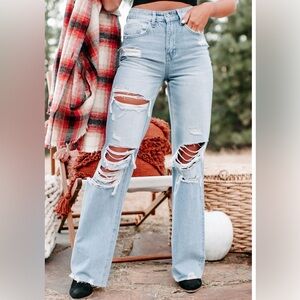 Flying Monkey High Rise 90s Vintage Flare Jeans -Size 28 NWT